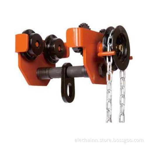 30 T Type Geared Push Travel Trolley With Curved Tracks One